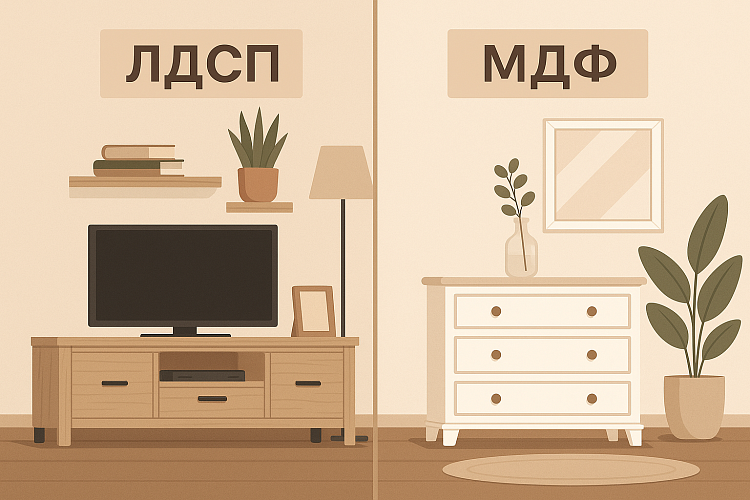 Преимущества корпусной мебели из ЛДСП и МДФ: что выбрать и почему