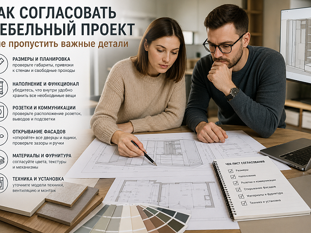 Как согласовать мебельный проект и не пропустить важные детали