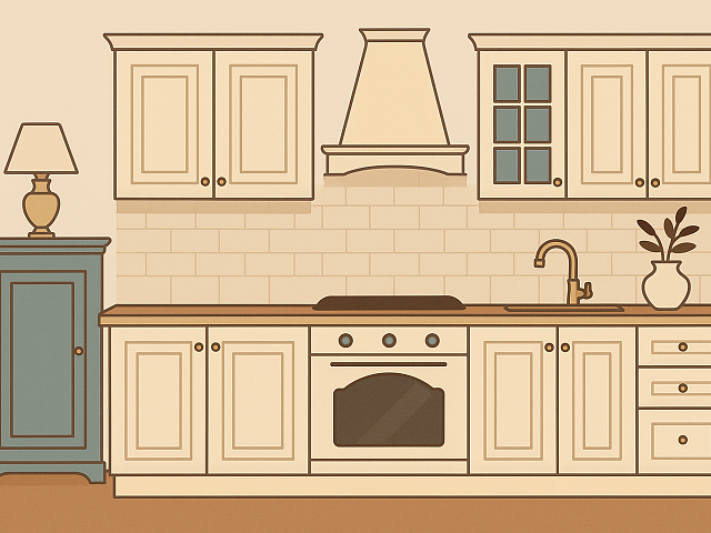 Неоклассические кухни: стиль, материалы, правила выбора