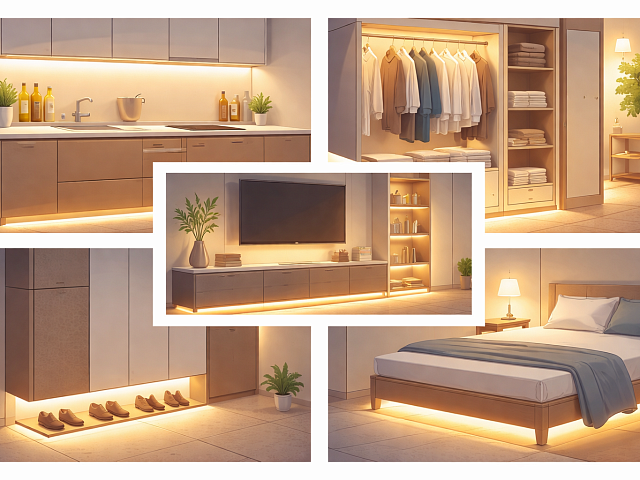 Подсветка мебели: типы, схемы, ошибки