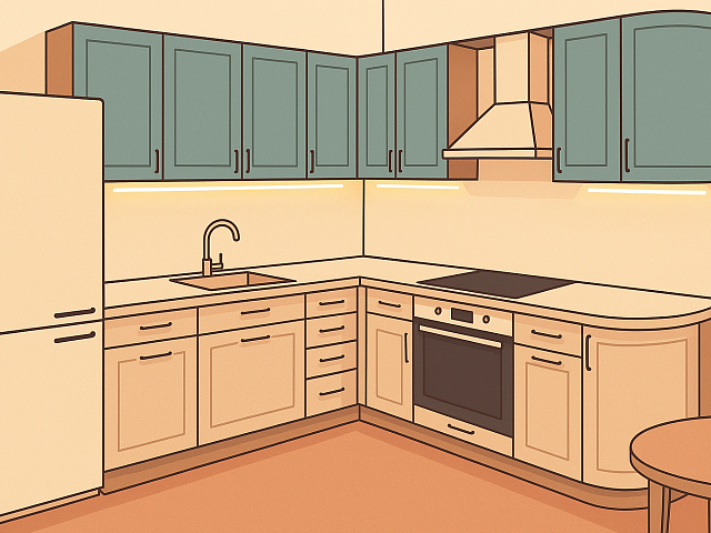 Угловые кухни на заказ — идеальное решение для функционального пространства